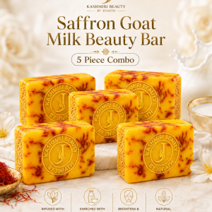 5 pieces Saffron Goat Milk Soap Regular