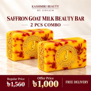 Saffron Goat milk beauty bar 2 pieces